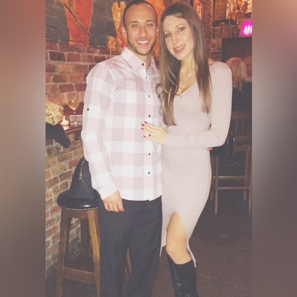 Missguided Dresses & Skirts - Missguided sweater dress midi length with front slit